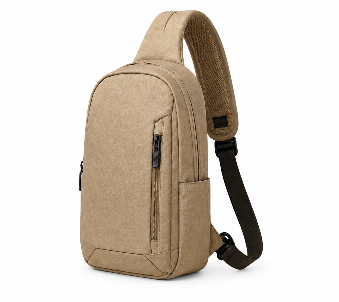 Anti-Cut Beige Sling Bag