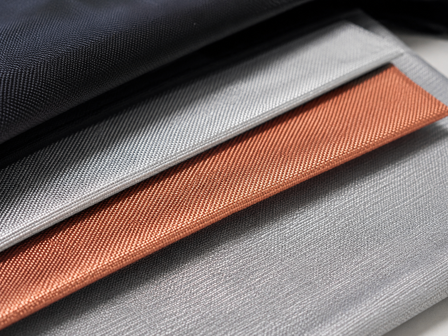 Faraday bags Layered Conductive Weaving
