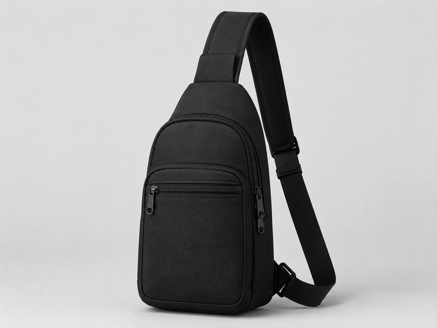 Minimalist Black Crossbody Sling Bag