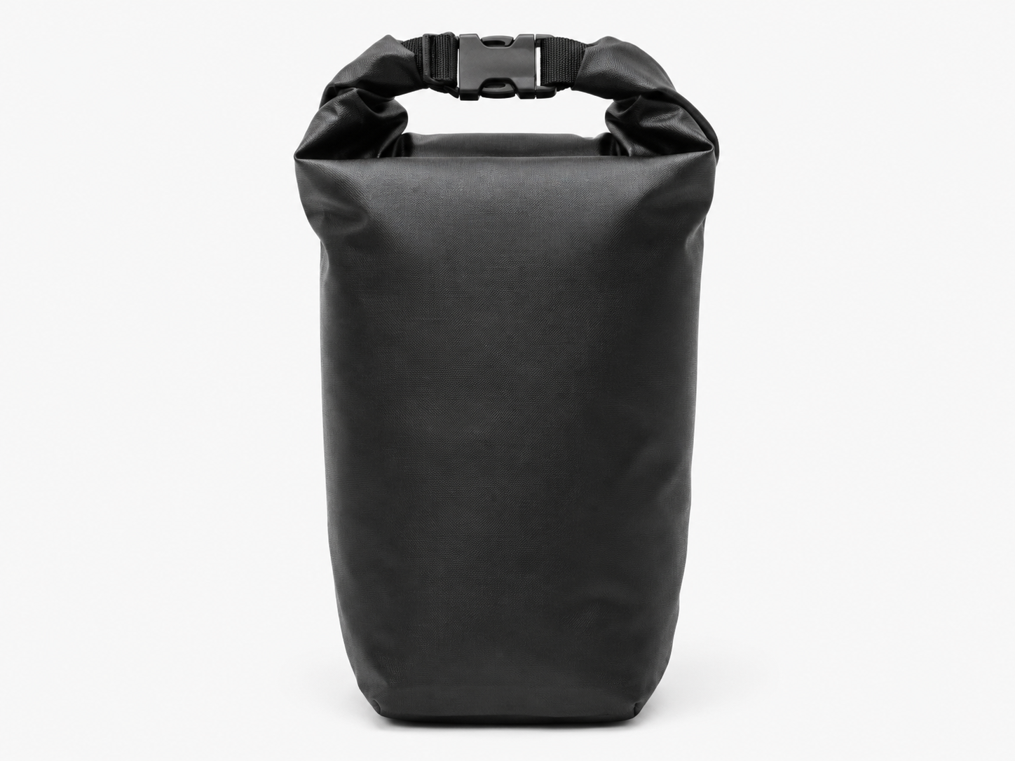 Minimalist Black Roll-Top Dry Bag