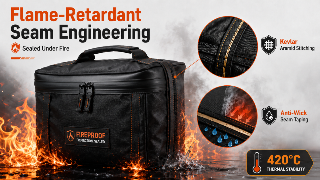 a heavy-duty fireproof bag