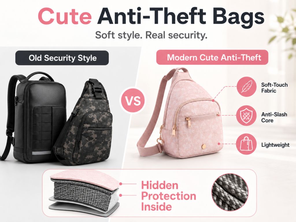 cute anti theft bag	
