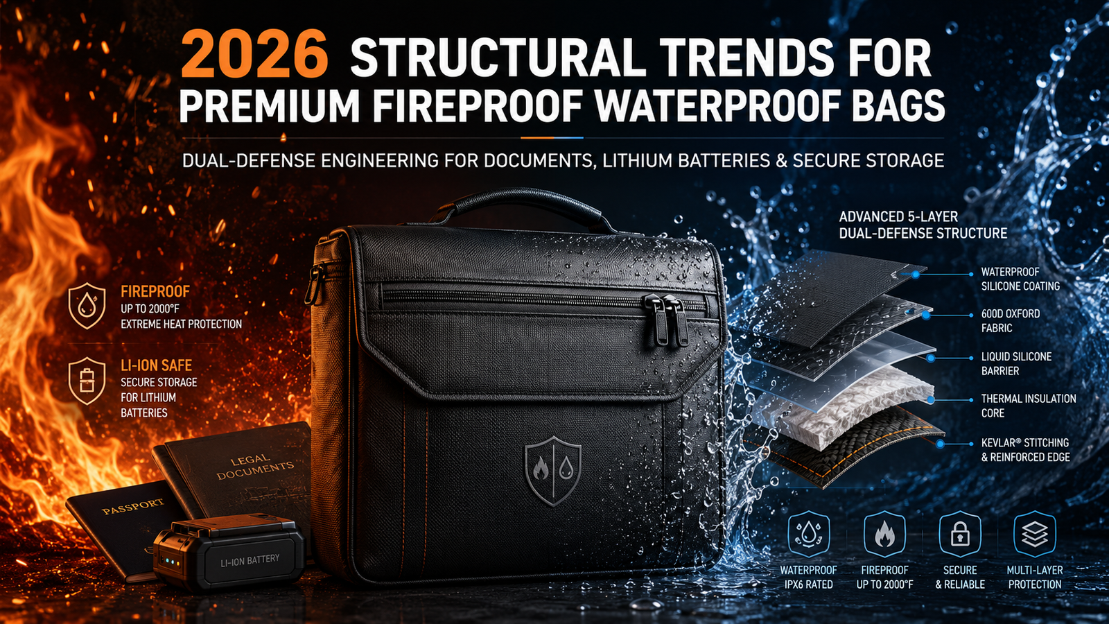 fireproof waterproof bag