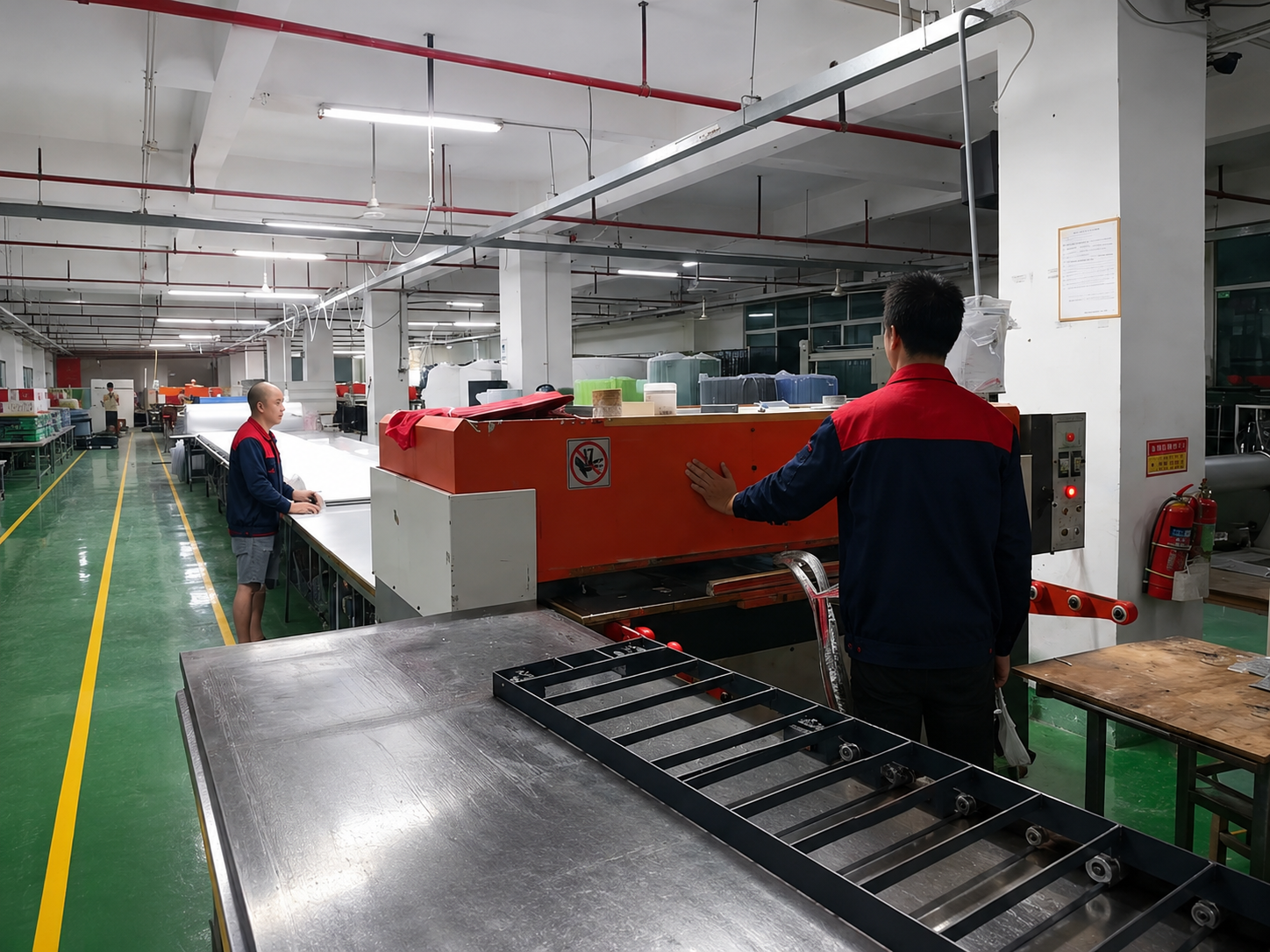 Fabric inspection for bag manufacturing