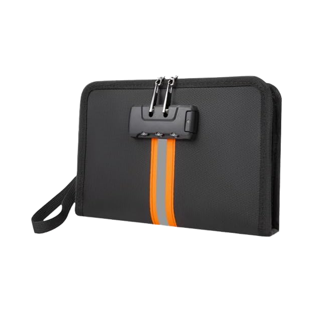 Fireproof Travel Pouch with Combination Lock