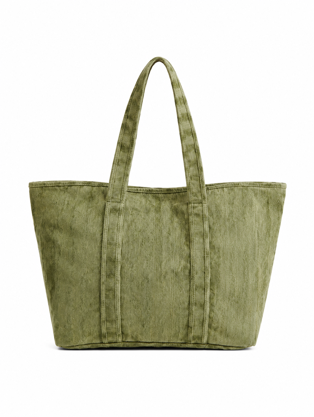 Vintage Washed Corduroy Shoulder Tote Bag