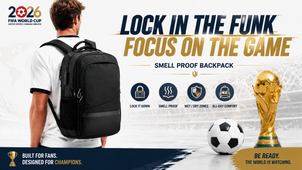 smell proof backpack with lock