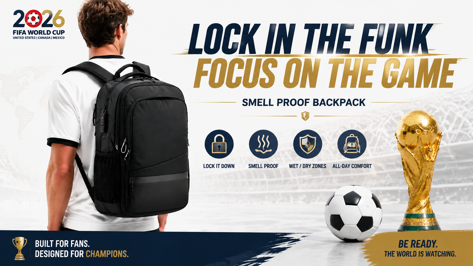 smell proof backpack with lock